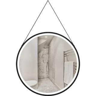 Home Deluxe - LED-Spiegel FIANA - 40 cm - Rund - 3 verschiedene Lichtfarben - Antibeschlagssystem - 38 Watt Gesamtleistung I Wandspiegel Badspiegel Mit Beleuchtung Rund