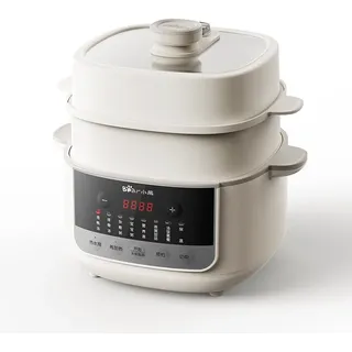 Bear DDZ-J25G2 4,1 Liter elektrischer Slow Cooker, Wasserbad-Schmorherd, multifunktionaler Suppenkocher, Dampf- & Schmorherd mit Mikrodrucktechnologie