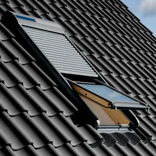 VELUX Rollladen Solar SSL SK08 0000S Aluminium Dunkelgrau