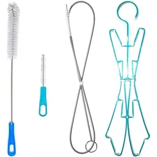 Reinigungskit für Trinkblasen Reinigungsbürste Reinigungsbürsten für Wasserblase Trinkrucksäcke Reinigungsset Reinigung Kit 4 in 1