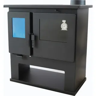 Verso CS Lite 7,7 kW Holzherd | Kaminofen mit Ofen, Kochplatte & Fach für Holz