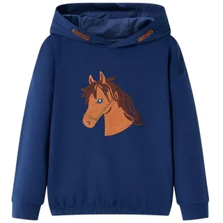 vidaXL Kinder-Kapuzenpullover Marineblau 92