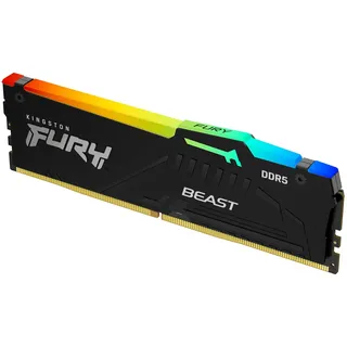 Kingston FURY Beast RGB DDR5 6000MT/s 8GB Modul (1x8GB) CL36 Schwarz KF560C36BBEA-8
