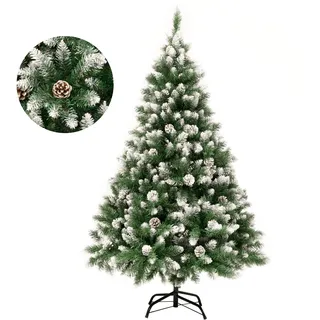GIGALUMI Weihnachtsbaum mit Schnee-Effekt 150 cm