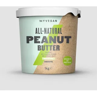 MyProtein Natural Peanut Butter, 1000g Smooth Erdnussbutter Erdnuss Aufstrich