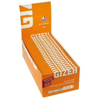 Zigarettenpapier Gizeh Gelb 50 Heftchen à 50 Blättchen