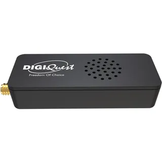 DIGIQuest Terrestrischer Stick Retro TV X2O, schwarz, mit automatischem Selbstscan, platzsparend, ideal für Wandfernseher, spart Energie und nutzt die Stromversorgung des Fernsehers