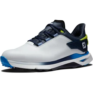 FootJoy Herren Pro|SLX Golfschuh, Weiß Marineblau, 43 EU - 43 EU