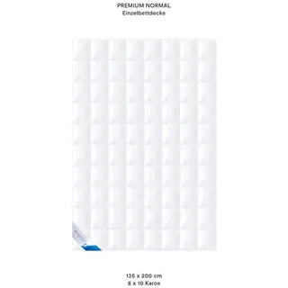 BÖHMERWALD Daunen Premium Kassettenbett Normal (Größe: 135x200 cm)