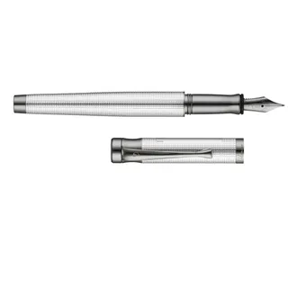 Waldmann Füllhalter Tango, Pyramid Guilloche Edelstahlfeder M,