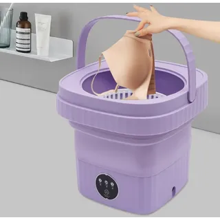 6l, Purple Portable Washing Machines, Folding Mini Washing Machine, Folding Small Washing Machine, It Can Wash Inner Clothes, Socks, Baby Clothes, Towels, Gloves, And Other Small Items De