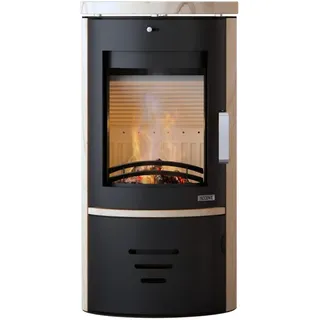 Accente Tifano Stahl Schwarz/Abdeckplatte Sandstein