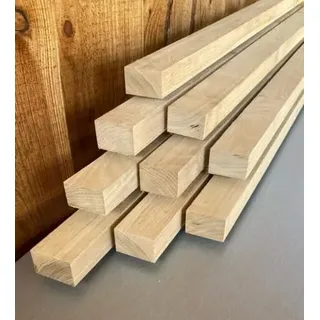 Eiche 3 x 5 cm DACHLATTEN BAUHOLZ KONTERLATTE HOLZ 160 cm LÄNGE (3 x 5 cm – 160 cm Länge - 6 Stück)
