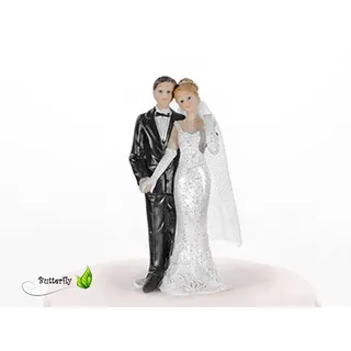 Partydeco Figur Brautpaar | 11 cm