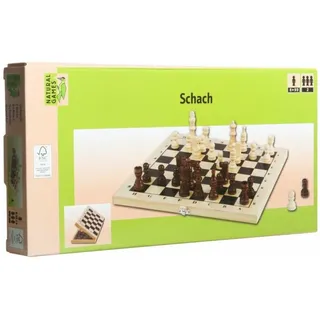 Vedes Natural Games Schachkassette hell, 29x29cm, Strategiespiel, ca. 29x29x4,3cm, fü