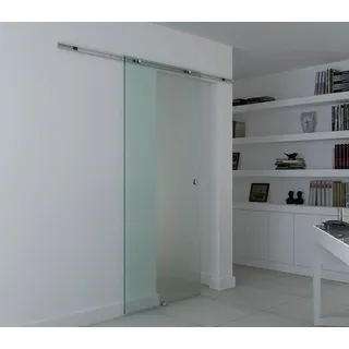 Homcom Glasschiebetür rechts 102,5 x 205 cm transparent