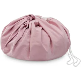 Ehrenkind® 2in1 Spieldecke & Spielzeugsack Ø 150 cm aus Bio-Baumwolle | Kinder Spieldecke mit Aufbewahrung | Robust & Waschbar | Kinderzimmer Ordnung & Spielspaß | Rosé