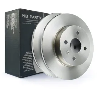NB PARTS Bremsscheiben hinten 264mm 4-Loch voll passend für Opel Astra H Twintop L67 Combo Meriva