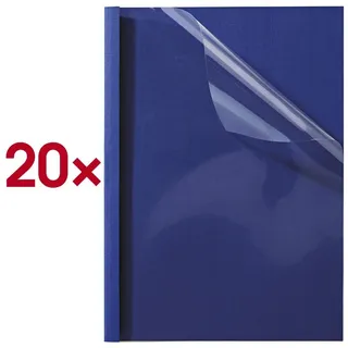 Otto Office Thermo-Bindemappe, 1.5 A4, bis 15 Blatt, (20-St) blau