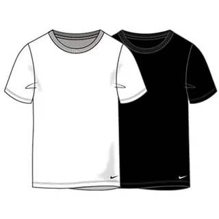 Nike Boys 2PK Crew Undershirt Black/White