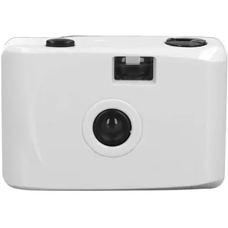 35-mm-Filmkamera, F/9 28-mm-Objektiv ABS, Leicht, Robust, Retro-Verschlusszeit 1/100 S, wasserdichte Filmkamera Zum Schwimmen (Weiß Rosa)