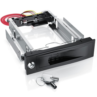 CSL Festplatten-Wechselrahmen, 5,25", für 3,5" SATA HDD's, Anti-Vibrations-Kit, Abschließbar