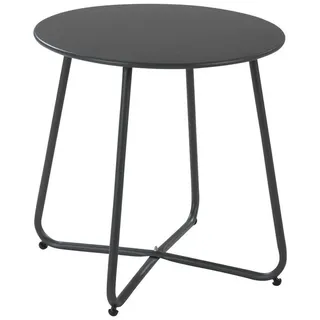 Outdoor Edge outdoor Garten Beistelltisch LIAM, Ø 45 cm - Anthrazit - Stahl