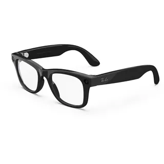 Meta Ray-Ban Meta Wayfarer, (Shiny Black / Clear)