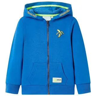 vidaXL Kinder-Kapuzenpullover mit Reißverschluss Blau 116