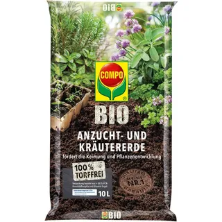Compo Bio Anzucht- und Kräutererde torffrei 10 l