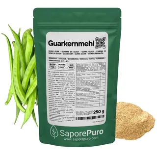 SaporePuro Guarkernmehl - 250 gr - Guar Gum - 3500 CPS