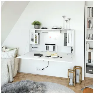 Hammerbacher Wandschreibtisch VWO12 Weiß