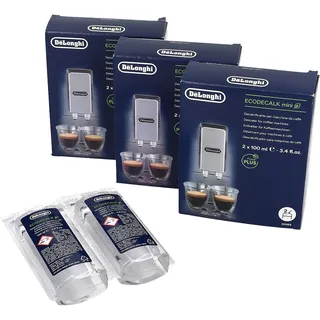 3x DeLonghi Entkalker EcoDecalkMini 6x100ml für Kaffeemaschine 5513292821