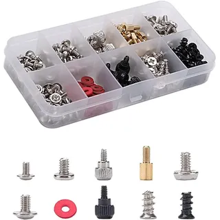 228 Pieces Pc Computer Screws Kit, Computer Screw Kit With Plastic Box, For Hard Disk Case Motherboard Fan Power Graphics Cd-rom