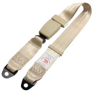 Zwei-Punkt-Auto-Sicherheitsgurt, Sightseeing, Autositz, Sicherheitsgurt, Bus, Bus, allgemein, einfacher Sicherheitsgurt, 3c (Beige)