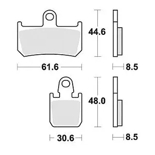 TRW Bremsbelag "MCB 795" Satz Typ TRQ Sinter