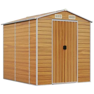 vidaXL Gartenhaus 2,15 x 2,15 m Hellbraun