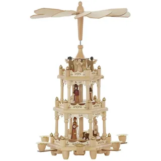 Home affaire Weihnachtspyramide Weihnachtsdeko, 3 Etagen beige