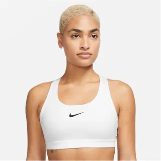 Nike Swoosh Medium Support Padded Sport-BH Damen 100 white/stone mauve/black XXL