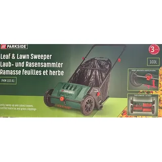 Parkside® Laub- und Rasensammler »PKM A1«, mit 103 l Volumen und 55 cm Kehrbreite Grün