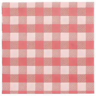 Papstar Servietten, 1-lagig 1/4-Falz 33 cm x 33 cm rot/weiss "Vichy Karo"