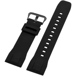 For Casio Uhrenarmband, 23 mm, schwarzes Silikon-Gummi-Armband, for PROTREK PRW-70Y-7, PRW-50, PRW-60T, PRW-60Y/50Y/70Y/30(Black-B pin23mm)