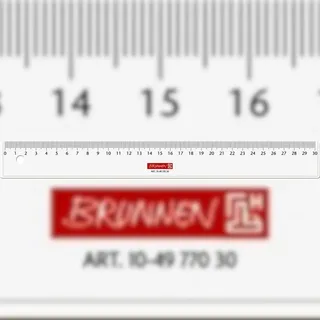 Brunnen Lineal 30,0 cm, glasklar