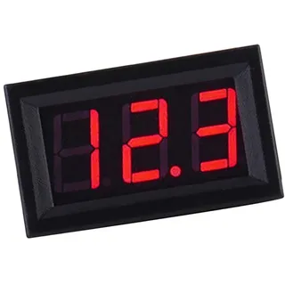 ARCELI 0,56 '' DC 0-30 V Digital Voltmeter Spannung Tester Gauge Helle Led-anzeige 3 Drähte Volt Meter für Motorrad Auto Motor Panel montieren - rot