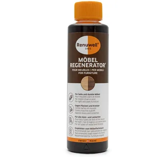 Renuwell Möbel-Regenerator, 500 ml – Intensive Pflege und Regeneration für Holzmöbel und Oberflächen, entfernt Wasserflecken, Kratzer & Hitze - Ringe, Schweizer Qualitätsprodukt