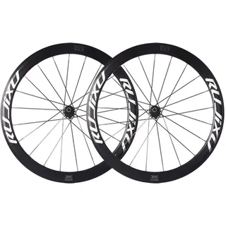LSRRYD 700C Rennrad Laufradsatz 28Zoll Mit Carbon-Nabe Vorder- & Hinterrad Felgenbremse/C/V-Brakes 50mm Schnellspanner Aluminiumlegierung Felge 8-11 Gänge Kassetten 16/21 Löcher(Silver Hub)