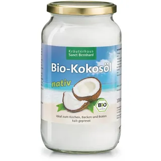Bio-Kokosöl kalt gepresst 1000 ml - 1 Liter