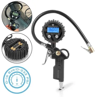 STAHLWERK Druckluft-Reifenfüllpistole DRD-16 ST Messbereich 0-16 Bar