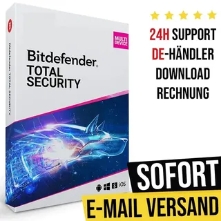 BitDefender Total Security 2026 5 Geräte 1 Jahr DE Win Android iOS
