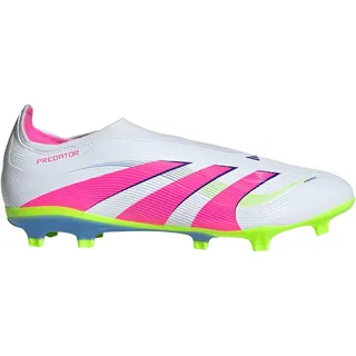 adidas Predator League Laceless MG/FG Herren Cloud White/Lucid Pink/Lucid Lemon 44